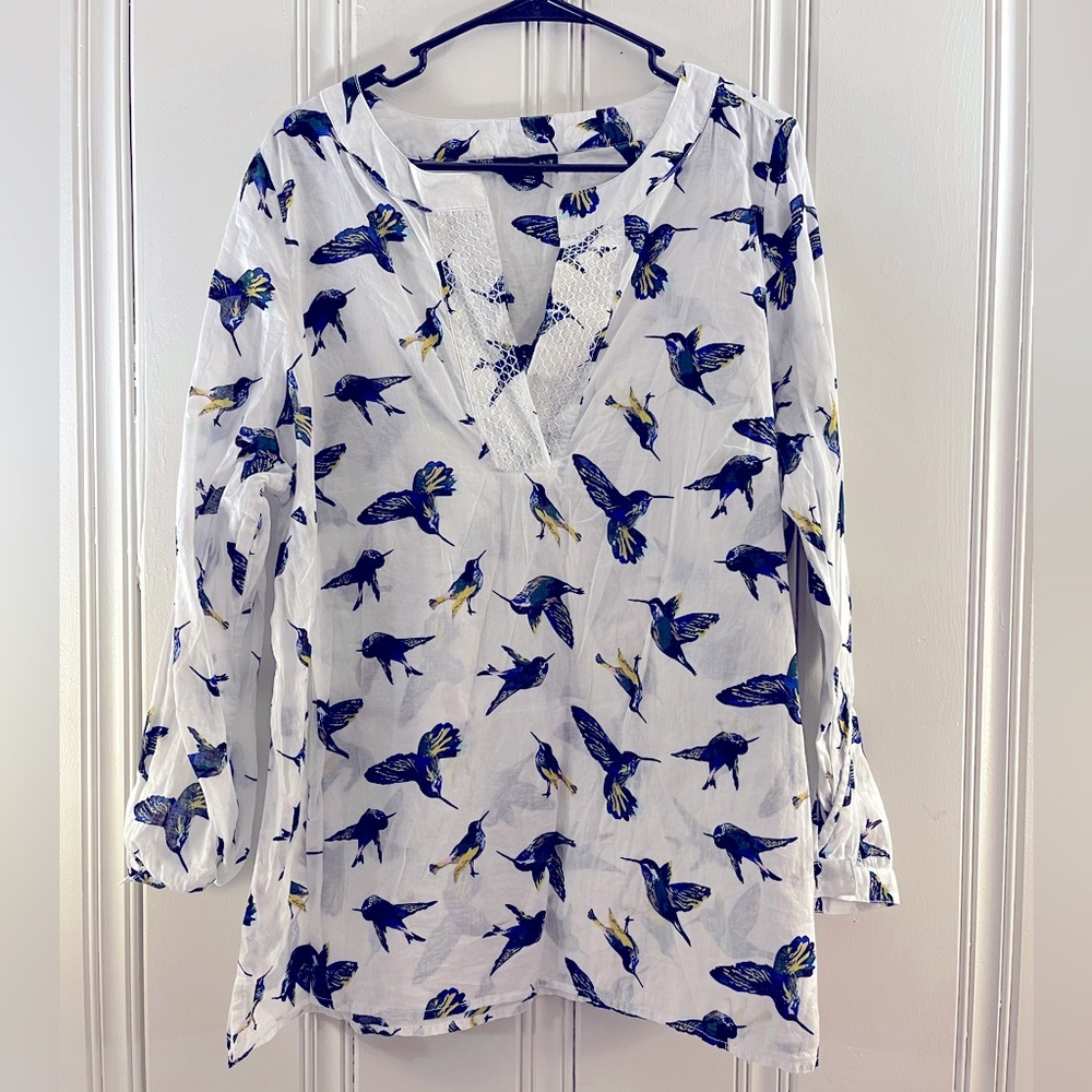 Lane Bryant Women’s Bird Blouse Size 14/16